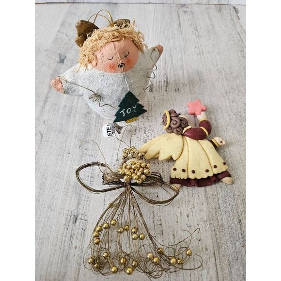 Angel vintage set magnet ornament tree wire ornament angel - Picture 1 of 10